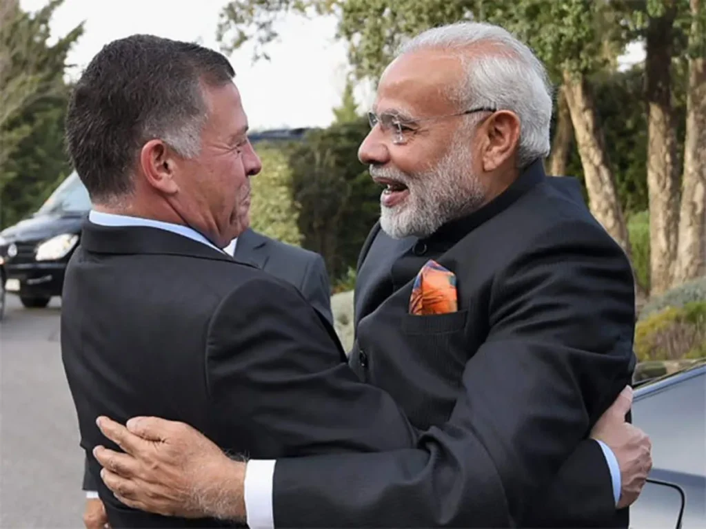 narendra modi and king of jordan