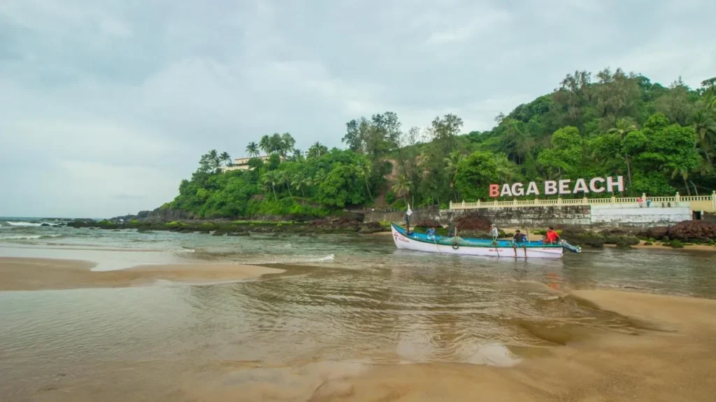 baga beach in monsoon